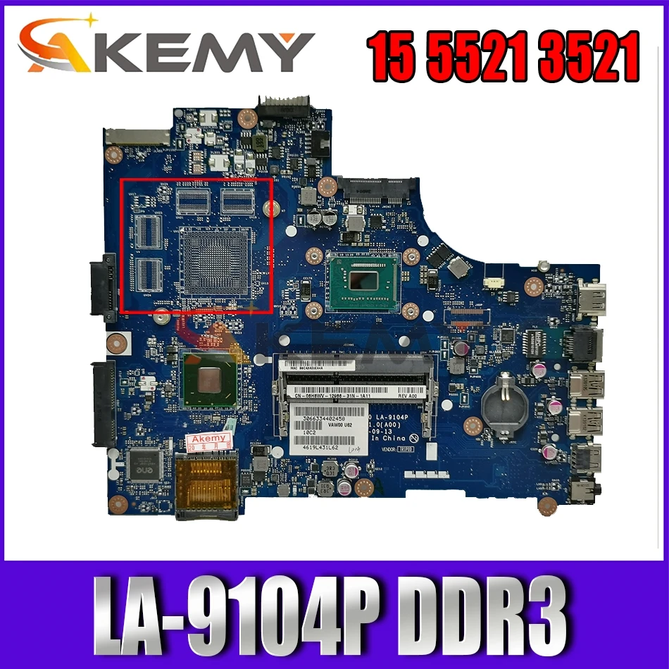 Akemy for Dell Inspiron 15 5521 3521 laptop motherboard 0YN8TC YN8TC LA-9104P DDR3 997 tested
Akemy for Dell Inspiron 15 5521 3521 laptop motherboard 0YN8TC YN8TC LA-9104P DDR3 997 tested