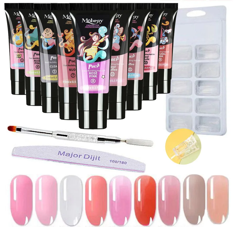 Nail Poly UV Gel Manicure Set Extend Builder Poly Nail Gel Kits Finger Nail Extension UV LED Builder Acrylic Gel
Nail Poly UV Gel Manicure Set Extend Builder Poly Nail Gel Kits Finger Nail Extension UV LED Builder Acrylic Gel
