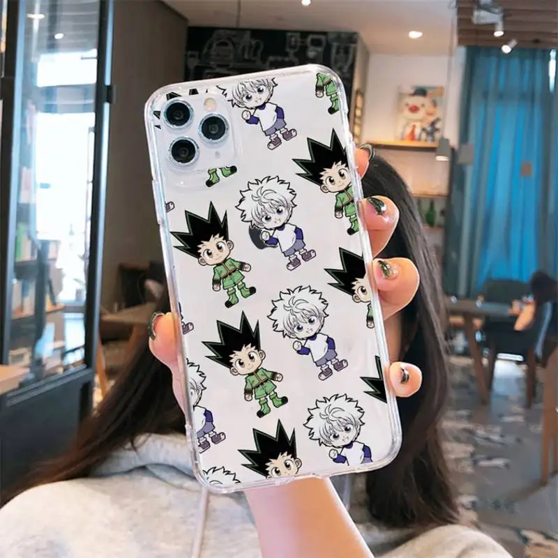 Hunter X hunter anime cute Phone Case Transparent for iPhone 6 7 8 11 12 s mini pro X XS XR MAX Plus cover funda shell 
Hunter X hunter anime cute Phone Case Transparent for iPhone 6 7 8 11 12 s mini pro X XS XR MAX Plus cover funda shell