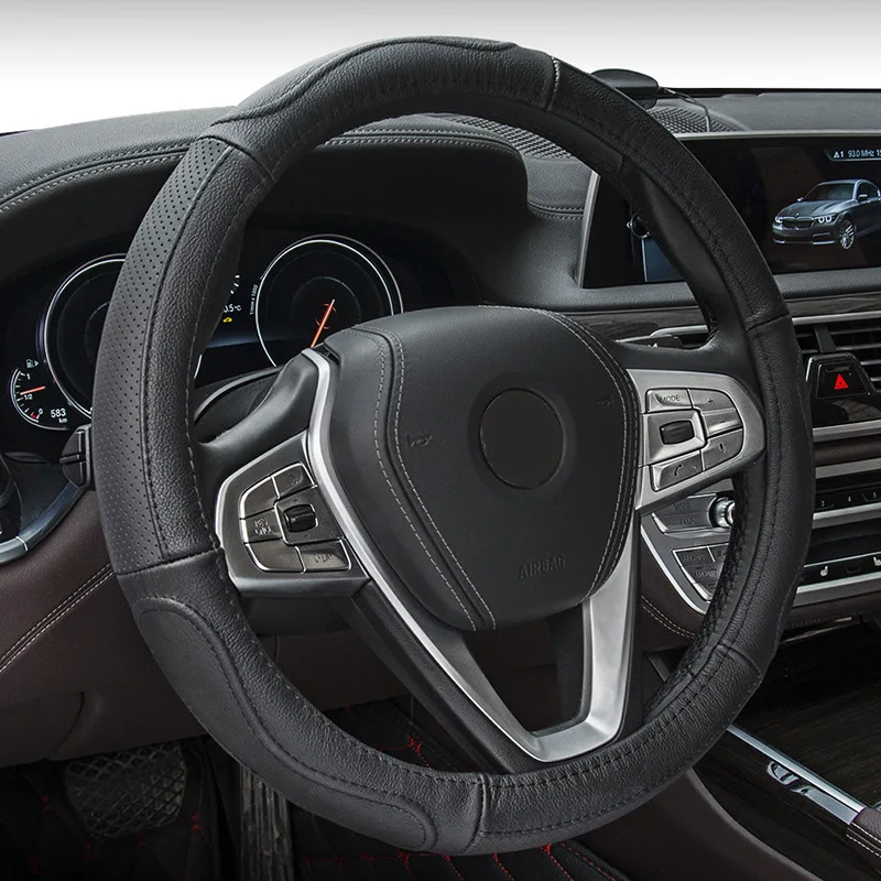 Leather, sports, anti-skid, anti-catching style, steering wheel Steering wheel cover
Leather, sports, anti-skid, anti-catching style, steering wheel Steering wheel cover