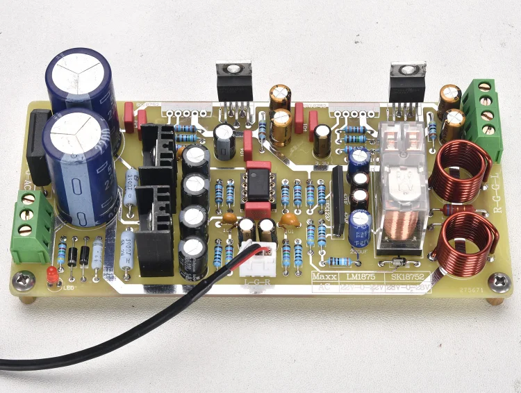 Assembled HIFI SK18752 / LM1875 amplifier board 30W+30W With 5532 op amp preamp | Электроника