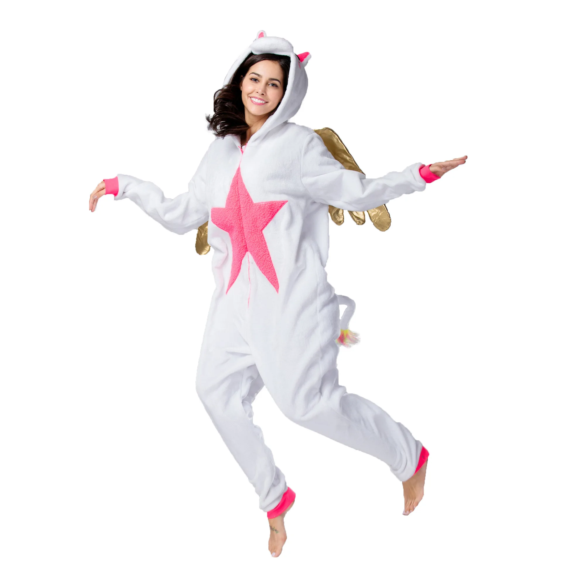 New Cartoon One-piece Pajama Autumn Flannel Thickened Unicorn Couple Cute Loungewear Factory Wholesale Customization
New Cartoon One-piece Pajama Autumn Flannel Thickened Unicorn Couple Cute Loungewear Factory Wholesale Customization