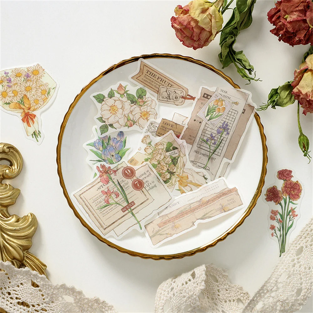 30pcs/pack Retro Flower Series Stickers DIY Hand Account Scrapbooking Basic Decorative Materials Kawaii Stationery Sticker
30pcs/pack Retro Flower Series Stickers DIY Hand Account Scrapbooking Basic Decorative Materials Kawaii Stationery Sticker