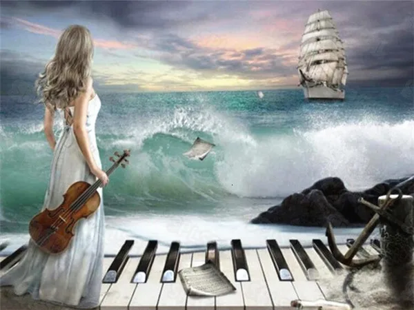 Diy Diamond Painting Beautiful Fashion Still Life Musical Instrument Piano Violin Niche Luxury Bedroom Decoration Painting
Diy Diamond Painting Beautiful Fashion Still Life Musical Instrument Piano Violin Niche Luxury Bedroom Decoration Painting