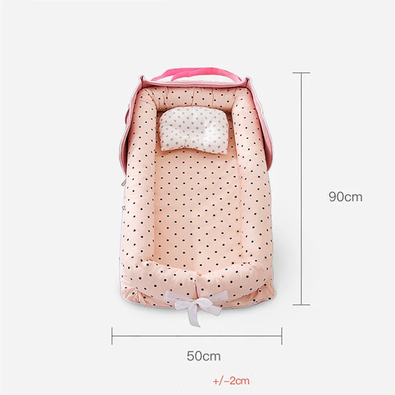 Portable Baby Bed Nest Removable Wash Travel Bed Bedding Cotton Nest Baby Crib Foldable Newborn Isolation Protection Sleeping 
Portable Baby Bed Nest Removable Wash Travel Bed Bedding Cotton Nest Baby Crib Foldable Newborn Isolation Protection Sleeping