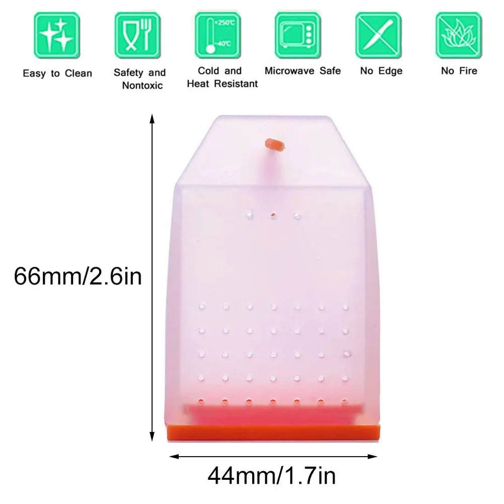 6pcs Hot Selling Bag Style Silicone Tea Strainer Herbal Spice Infuser Filter Diffuser Kitchen Coffee Tea Tools Reusable Loose
6pcs Hot Selling Bag Style Silicone Tea Strainer Herbal Spice Infuser Filter Diffuser Kitchen Coffee Tea Tools Reusable Loose