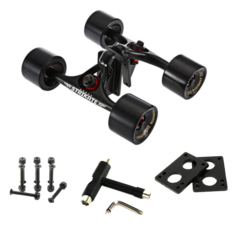 STRIKATE 2Pcs Skate Truck Longboard Truck Aluminum Alloy with 70X51mm Big Wheels Skateboard Trucks Parts
STRIKATE 2Pcs Skate Truck Longboard Truck Aluminum Alloy with 70X51mm Big Wheels Skateboard Trucks Parts