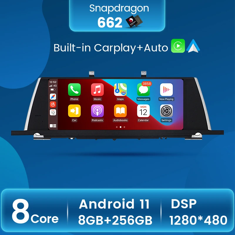 8 ядер 8 + 256G Android 11 Автомобильный мультимедийный плеер Радио стерео для BMW 5 серии GT F07 2009-2016 с BT WiFi 4G Lte 1920*720P DSP
8 ядер 8 + 256G Android 11 Автомобильный мультимедийный плеер Радио стерео для BMW 5 серии GT F07 2009-2016 с BT WiFi 4G Lte 1920*720P DSP