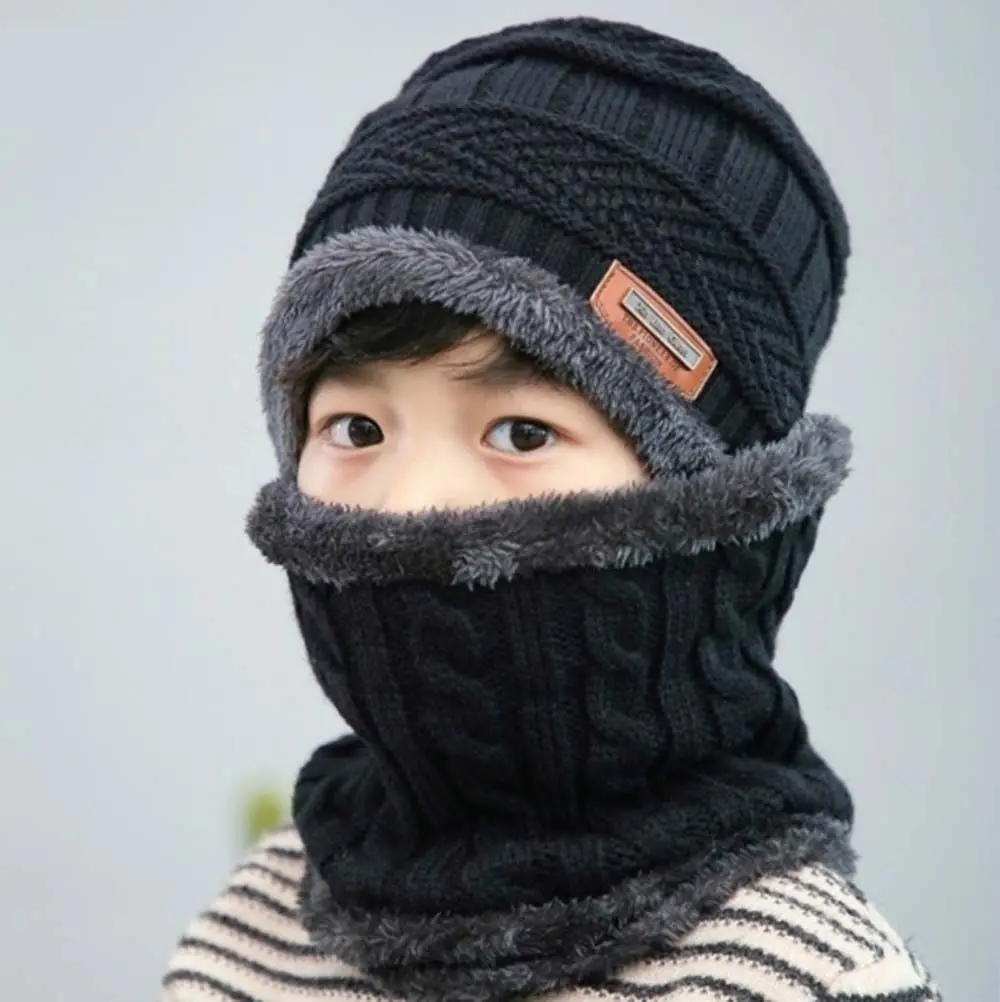 Thicked Circle Scarf Children Cap Neck Warmer Kids Cap Scarf Set Winter Knit Hats Hedging Hat Scarf Set Boy Beanie Hat
Thicked Circle Scarf Children Cap Neck Warmer Kids Cap Scarf Set Winter Knit Hats Hedging Hat Scarf Set Boy Beanie Hat