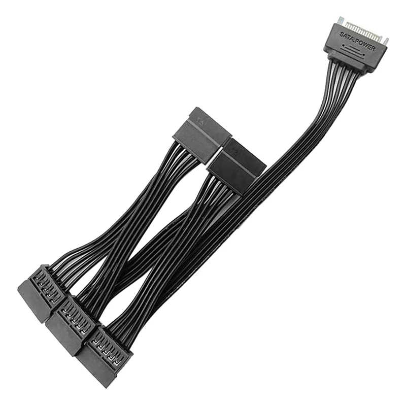 10 Pcs 15Pin SATA Power Extension Hard Drive Cable 1 Male to 5 Female Power Supply Splitter Adapter Cable for PC Sever
10 Pcs 15Pin SATA Power Extension Hard Drive Cable 1 Male to 5 Female Power Supply Splitter Adapter Cable for PC Sever