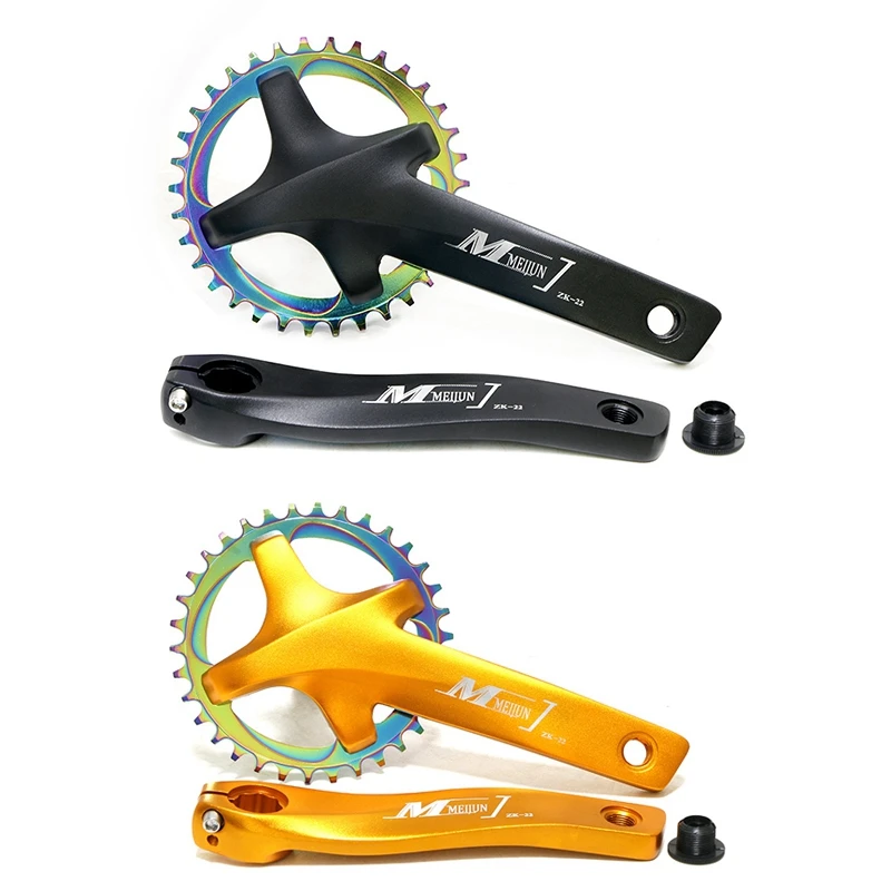 MEIJUN 2 комплекта 170 горный велосипед полый интегрированный кривошипный односкоростной диск 104BCD 34T кривошипный комплект Нижний Кронштейн, зол... 
MEIJUN 2 комплекта 170 горный велосипед полый интегрированный кривошипный односкоростной диск 104BCD 34T кривошипный комплект Нижний Кронштейн, зол...