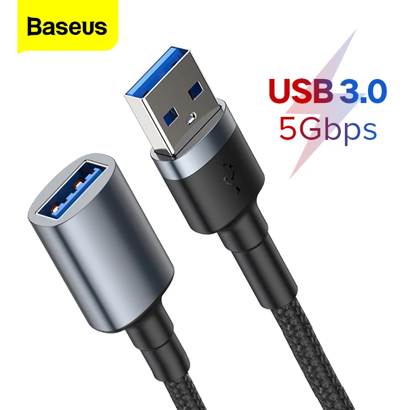 Кабель удлинитель Baseus USB Type A для мужчин и женщин 3 0 Smart TV PS4 Xbox SSD 5 Гб US3.0 кабель