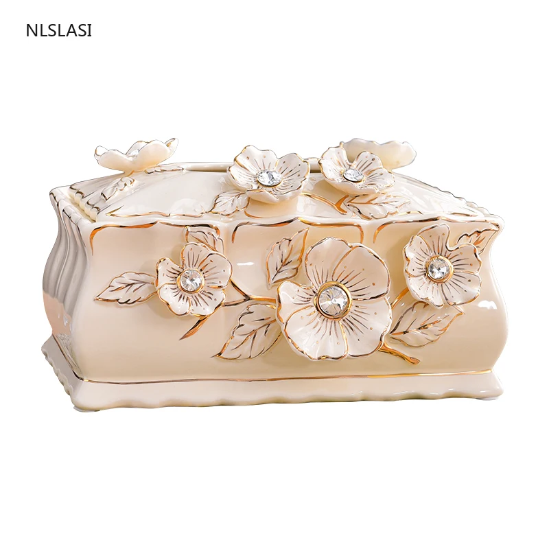 European Phalaenopsis Ceramic Tissue Box Hotel Kitchen Office Desk Living Room Decorations Tissue Storage Box Ornaments Crafts
European Phalaenopsis Ceramic Tissue Box Hotel Kitchen Office Desk Living Room Decorations Tissue Storage Box Ornaments Crafts