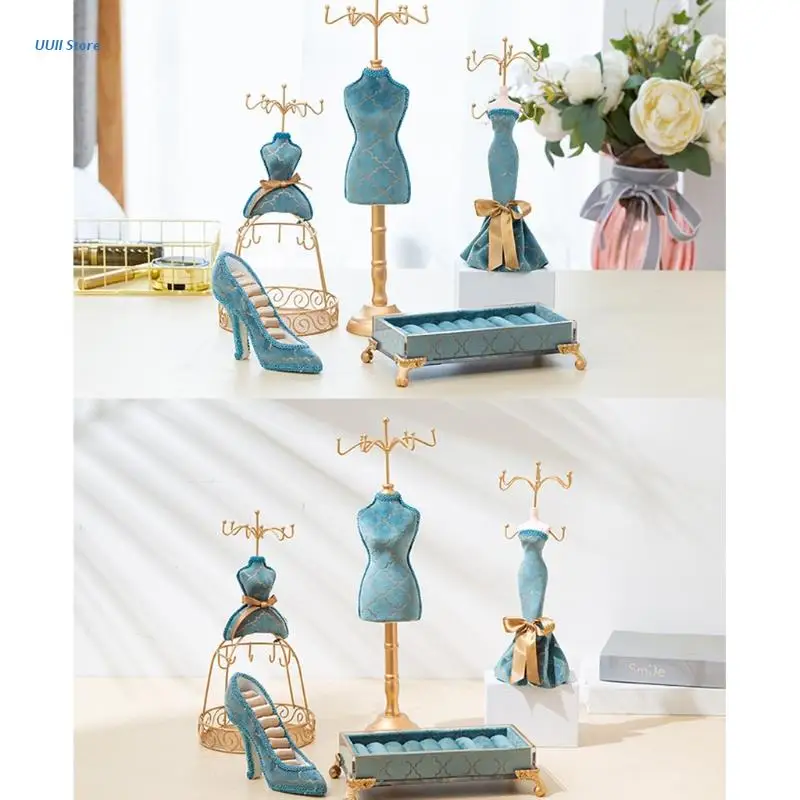 Princess Jewelry Stand Dress Fashionable Human Model Bracket Metal Earrings Rack Suitable for Girls Hanging Tower XX9D
Princess Jewelry Stand Dress Fashionable Human Model Bracket Metal Earrings Rack Suitable for Girls Hanging Tower XX9D
