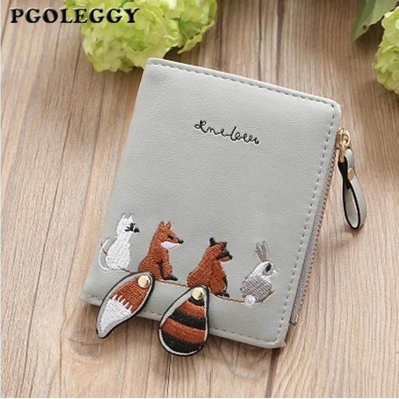 New Women Wallets Lovely Cartoon Animals Leather Wallet Zipper Small Coin Purse Hasp Cute Purse Card Holder Carteira Feminina
New Women Wallets Lovely Cartoon Animals Leather Wallet Zipper Small Coin Purse Hasp Cute Purse Card Holder Carteira Feminina