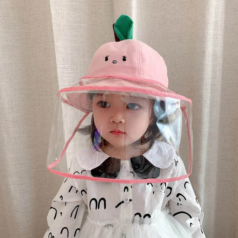 Детская стандартная шляпа головные уборы съемная маска защита от слюны