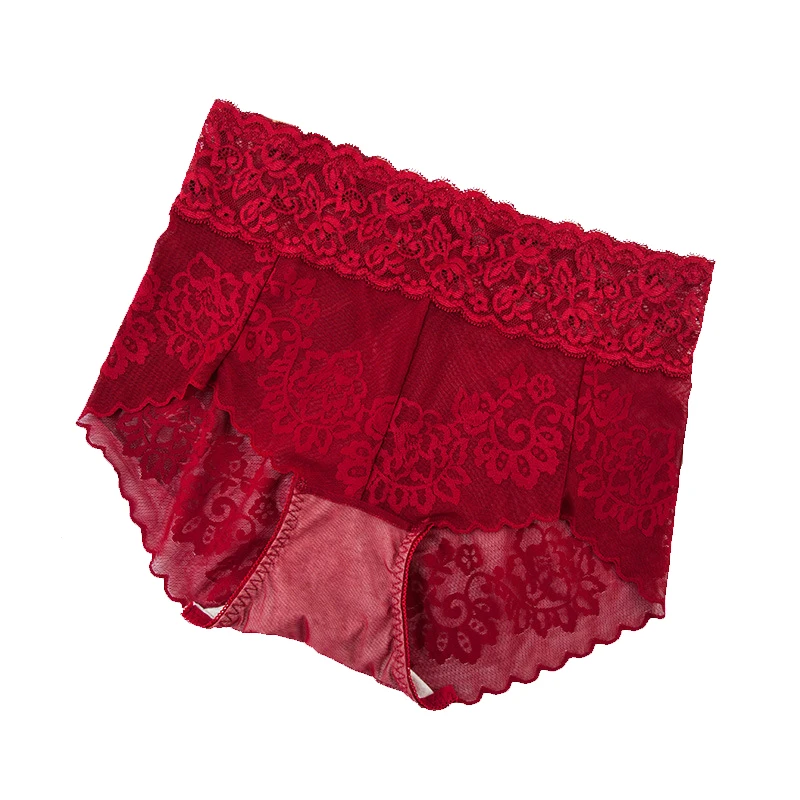 high-waist lace undearpanties double-waisted girls modal antibacterial panties