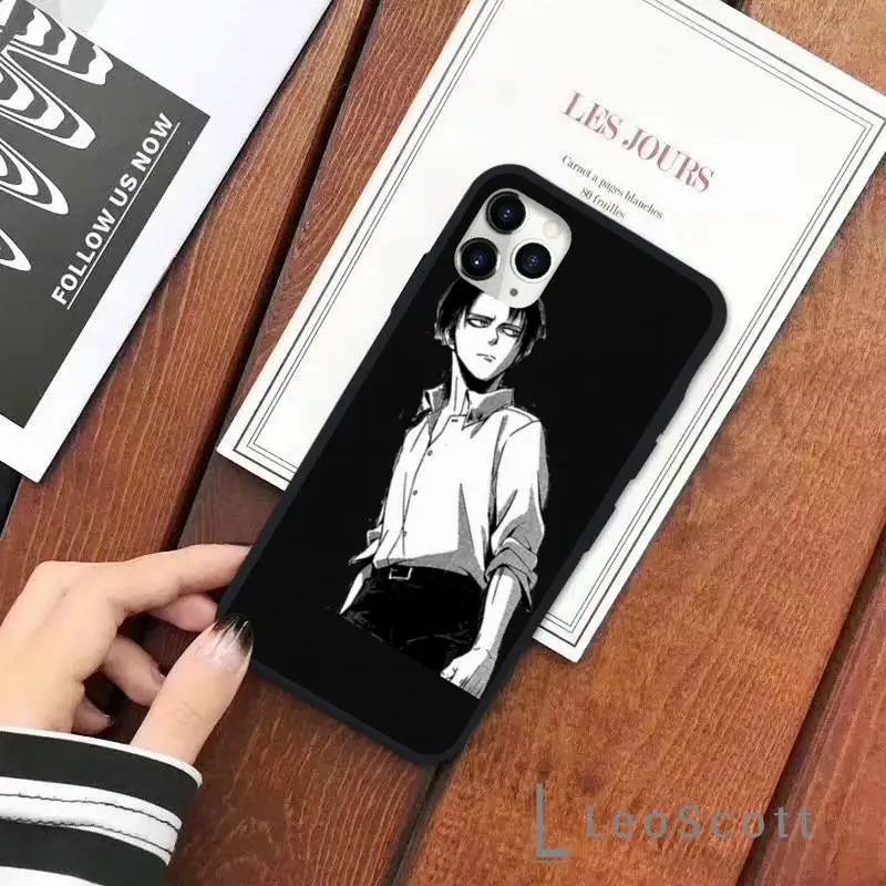 Anime Attack On Titan Levi Ackerman Phone Case for iPhone 11 12 pro XS MAX 8 7 6 6S Plus X 5S SE 2020 XR Soft silicone Cover
Anime Attack On Titan Levi Ackerman Phone Case for iPhone 11 12 pro XS MAX 8 7 6 6S Plus X 5S SE 2020 XR Soft silicone Cover