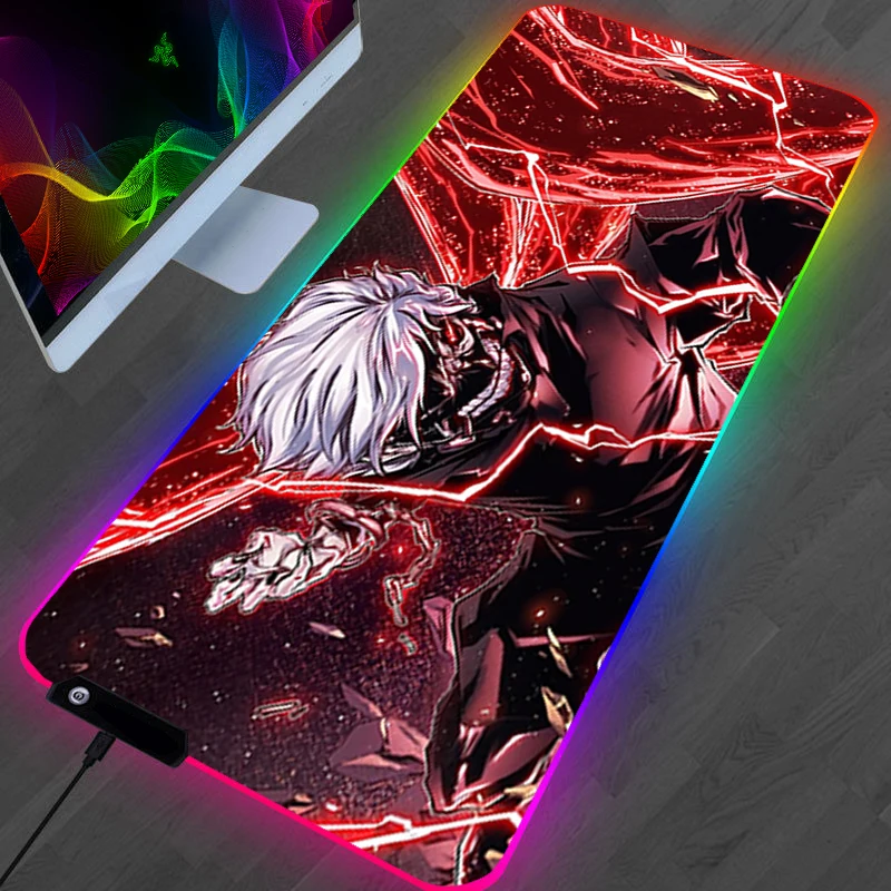 RGB Tokyo Ghoul Hot Pad Wired Gaming Mouse Computer Mat Carpet Mausepad Backlit Mousepad Rug Keyboards Accessories Company Pads
RGB Tokyo Ghoul Hot Pad Wired Gaming Mouse Computer Mat Carpet Mausepad Backlit Mousepad Rug Keyboards Accessories Company Pads
