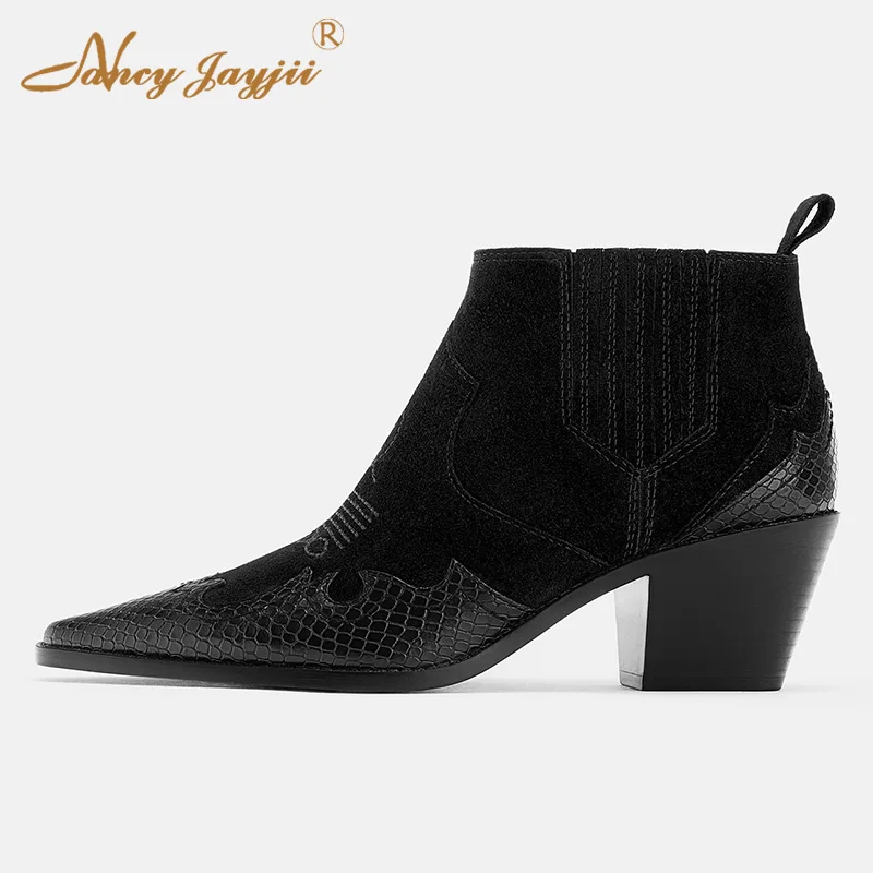 Nancyjayjii Snakeskin Bullock Women’S Mature Ankle Boots Round Toe Zipper Sewing High Chunky Heels Ladies Winter Booties 2021
Nancyjayjii Snakeskin Bullock Women’S Mature Ankle Boots Round Toe Zipper Sewing High Chunky Heels Ladies Winter Booties 2021