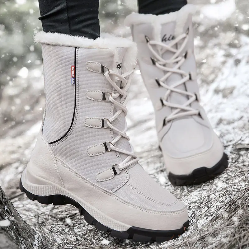 Winter boots women shoes 2022 solid lace up women snow boots high-top warm short plush waterproof winter platform shoes woman
Winter boots women shoes 2022 solid lace up women snow boots high-top warm short plush waterproof winter platform shoes woman