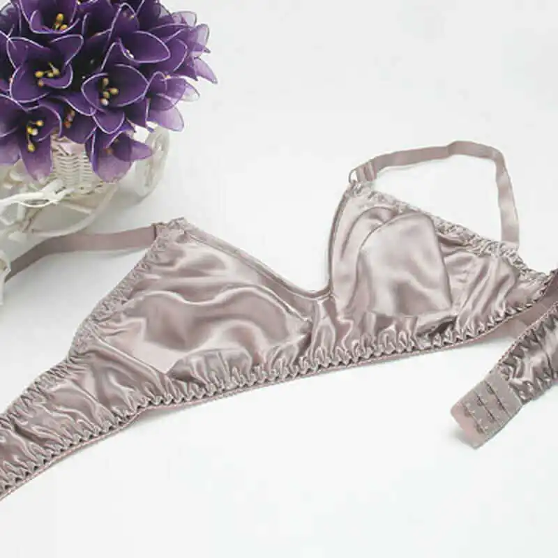 Unpadded Thin 100% Bra V Soft 38 Free 40B Wire Neck Sleep Silk Underwear 42B
Unpadded Thin 100% Bra V Soft 38 Free 40B Wire Neck Sleep Silk Underwear 42B