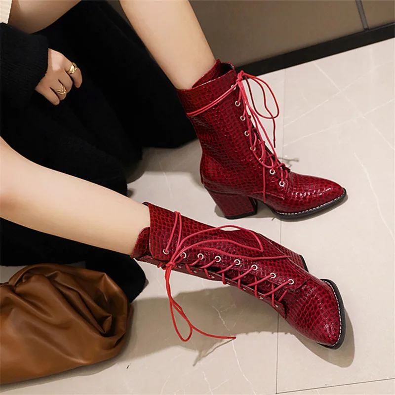 Winter Thick High Heels Women Ankle Boots Square Toe Zip Footwear PU Patent Leather Female Boot Shoes Woman 2020 New Black
Winter Thick High Heels Women Ankle Boots Square Toe Zip Footwear PU Patent Leather Female Boot Shoes Woman 2020 New Black
