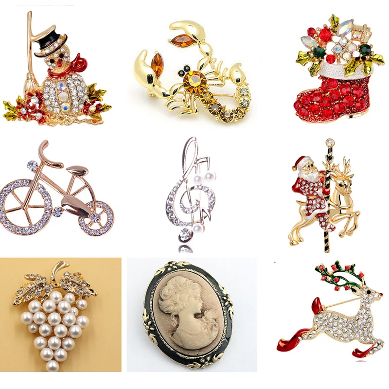 Crystal Bell Shoe Boots Deer Snowman Bird Cat Santa Claus Brooches Pins Wedding Jewelry Women Brooch Christmas Gift
Crystal Bell Shoe Boots Deer Snowman Bird Cat Santa Claus Brooches Pins Wedding Jewelry Women Brooch Christmas Gift