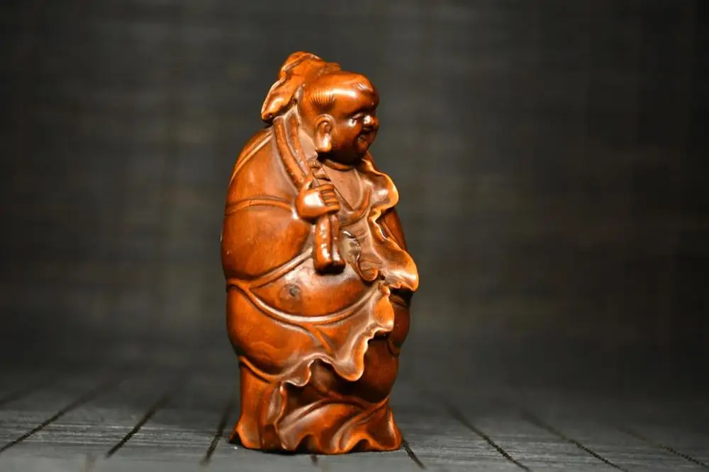 Home Decor 5" China Collection Old Boxwood Lotus boy statue Engraving boy wearing lotus leaf costume holding lotus in hand
Home Decor 5" China Collection Old Boxwood Lotus boy statue Engraving boy wearing lotus leaf costume holding lotus in hand