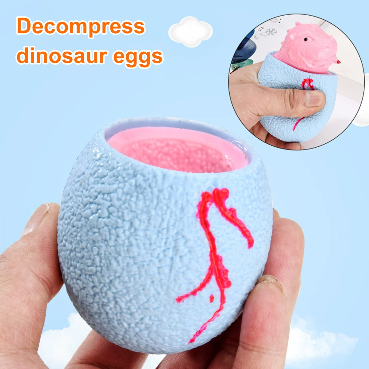 Squeeze Dinosaur Eggs Toy Anxiety and Stress Relief TPR Fidget Toy Decompression Hand Exercise Fidget Toy for Kids Adult
Squeeze Dinosaur Eggs Toy Anxiety and Stress Relief TPR Fidget Toy Decompression Hand Exercise Fidget Toy for Kids Adult