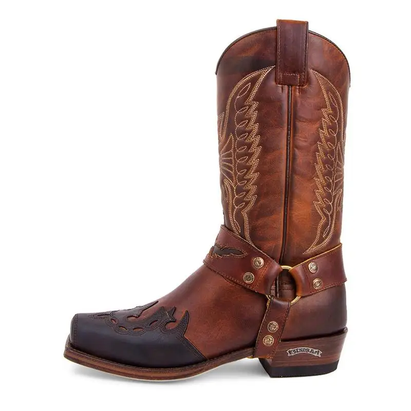Men Shoes Fashion Personality Street Retro PU Embroidery Embossed Rivet Classic Square Toe Low-heel Western Cowboy Boots KT063
Men Shoes Fashion Personality Street Retro PU Embroidery Embossed Rivet Classic Square Toe Low-heel Western Cowboy Boots KT063
