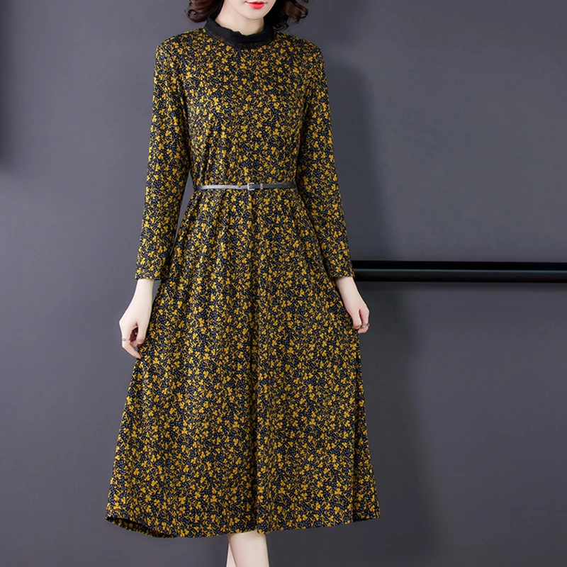 2021 Winter Elegant Floral Plus Velvet Warm Midi Dress Autumn 3XL Plus Size Casual Vintage One Piece Dresses Women Party Night
2021 Winter Elegant Floral Plus Velvet Warm Midi Dress Autumn 3XL Plus Size Casual Vintage One Piece Dresses Women Party Night