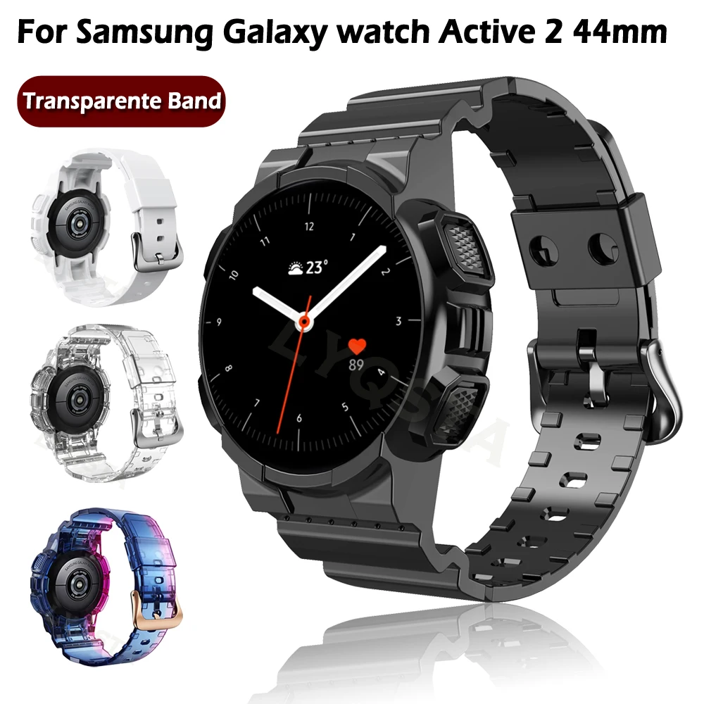 Прозрачный ремешок и чехол для Samsung Galaxy Active 2, спортивный ТПУ Браслет для Galaxy Active 2 44 мм, браслет для наручных часов
Прозрачный ремешок и чехол для Samsung Galaxy Active 2, спортивный ТПУ Браслет для Galaxy Active 2 44 мм, браслет для наручных часов