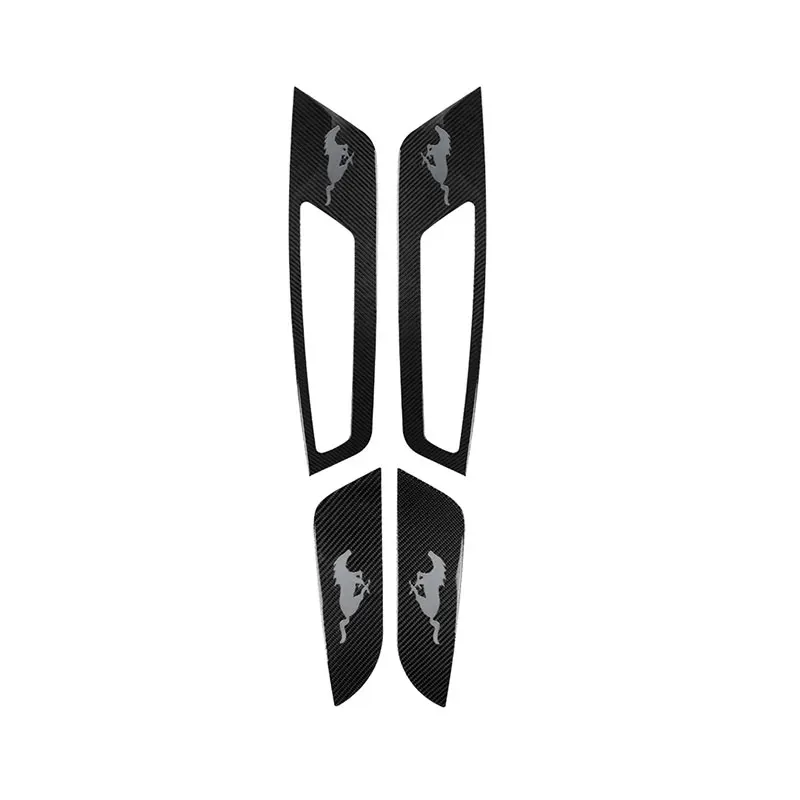Carbon Fiber Car Accessories Interior Inner Door Panel Modification Decoration Trim Stickers For Ford Mustang 2009-2013 | Автомобили и