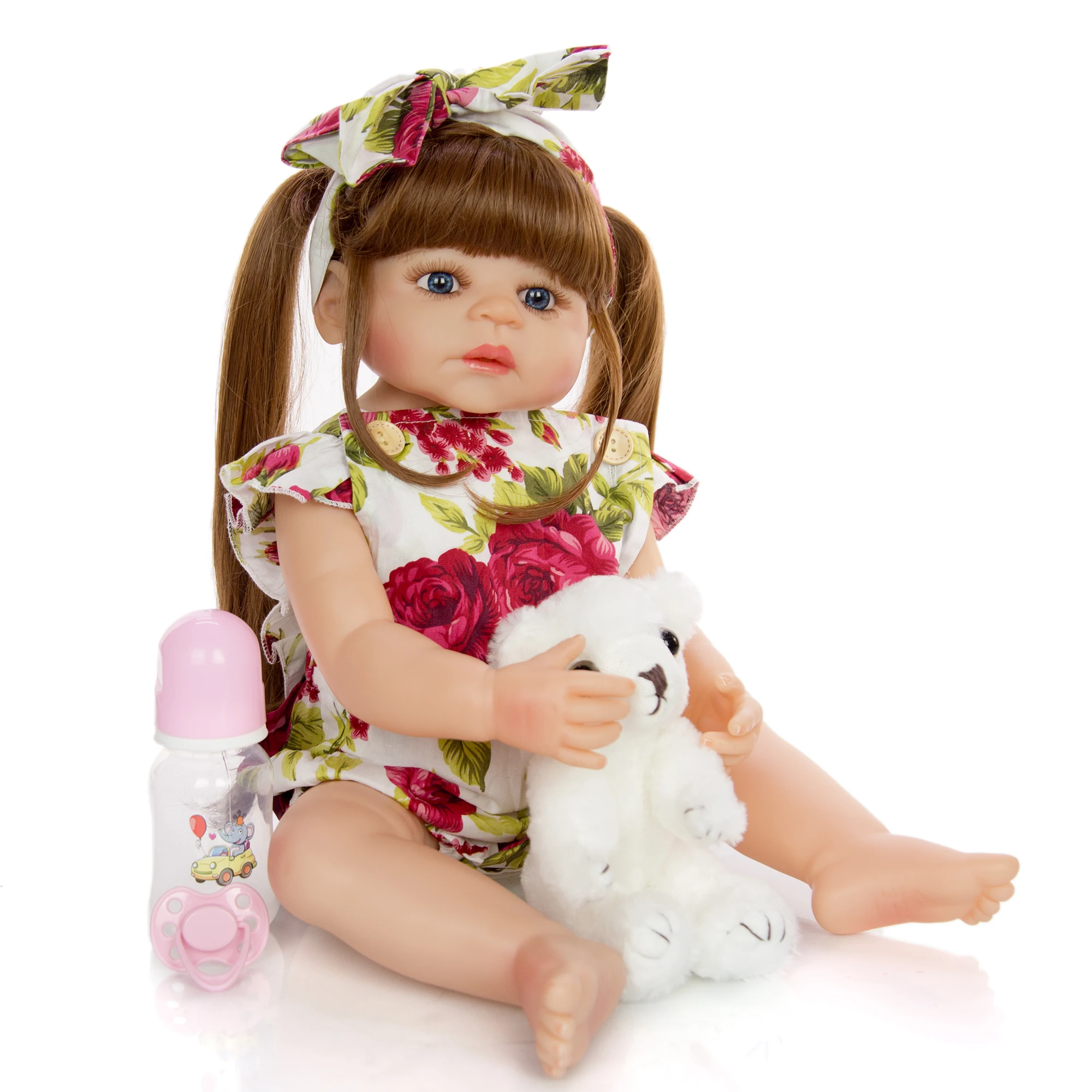 KEIUMI New DIY Long hair Reborn Baby Dolls 22Inch Waterproof Full Silicone Vinyl Body Realistic Fashion Reborn Menina 55 cm Toys
KEIUMI New DIY Long hair Reborn Baby Dolls 22Inch Waterproof Full Silicone Vinyl Body Realistic Fashion Reborn Menina 55 cm Toys