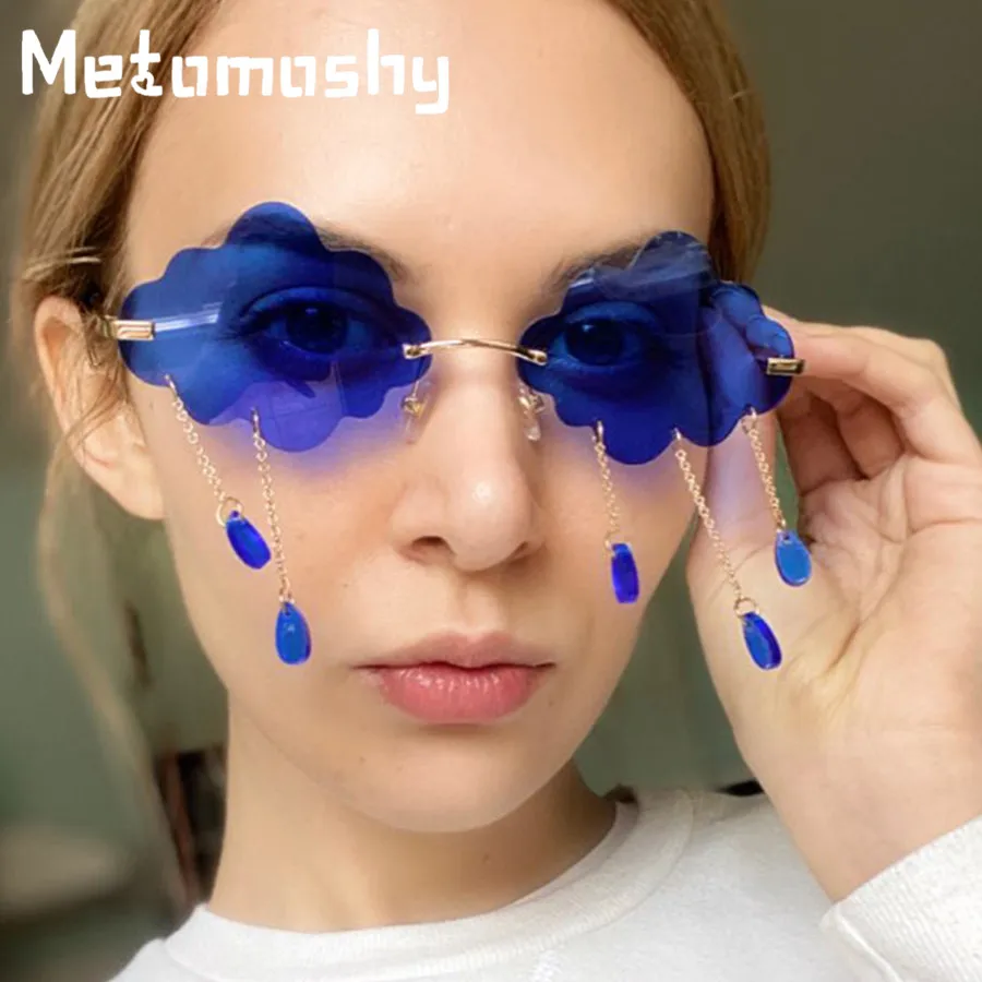 Vintage Rimless Sunglasses Women 2020 Clouds Tassel Steampunk Sunglasses Men Frameless Glasses Candy Colors Shades UV400 Oculos
Vintage Rimless Sunglasses Women 2020 Clouds Tassel Steampunk Sunglasses Men Frameless Glasses Candy Colors Shades UV400 Oculos