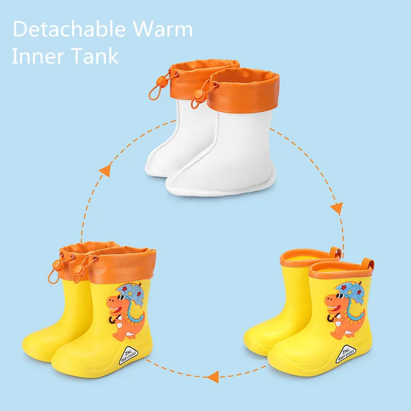 Children High-top Rain Boots Boy Girls Short Tube Water Shoes Plus Velvet Warm Anti-skid Waterproof Plastic Shoes EVA Rain Boots
Children High-top Rain Boots Boy Girls Short Tube Water Shoes Plus Velvet Warm Anti-skid Waterproof Plastic Shoes EVA Rain Boots