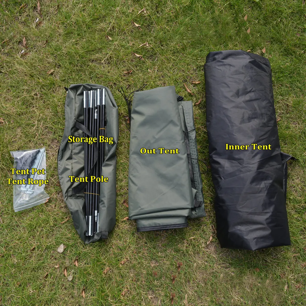 3-4 Person Double Layer Rainproof Outdoor Camping Shelter Tent for Fishing Hunting Travel Adventure and Family Party Green Blue
3-4 Person Double Layer Rainproof Outdoor Camping Shelter Tent for Fishing Hunting Travel Adventure and Family Party Green Blue
