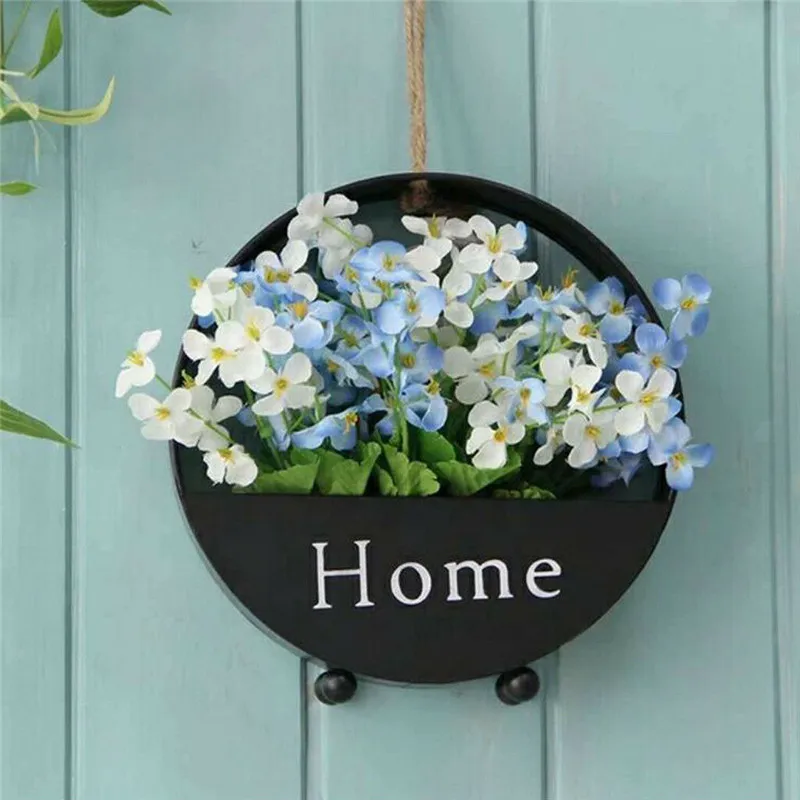 1PC Creative Iron Decorative Flower Baskets Wall Hanging Round Storage Flower Basket Living Room Garden Decorations
1PC Creative Iron Decorative Flower Baskets Wall Hanging Round Storage Flower Basket Living Room Garden Decorations