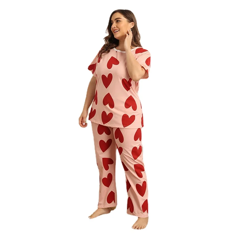 New Trend Home Decoration Summer Short Sleeve Aiyin Round Neck Large Pajamas Suit
New Trend Home Decoration Summer Short Sleeve Aiyin Round Neck Large Pajamas Suit