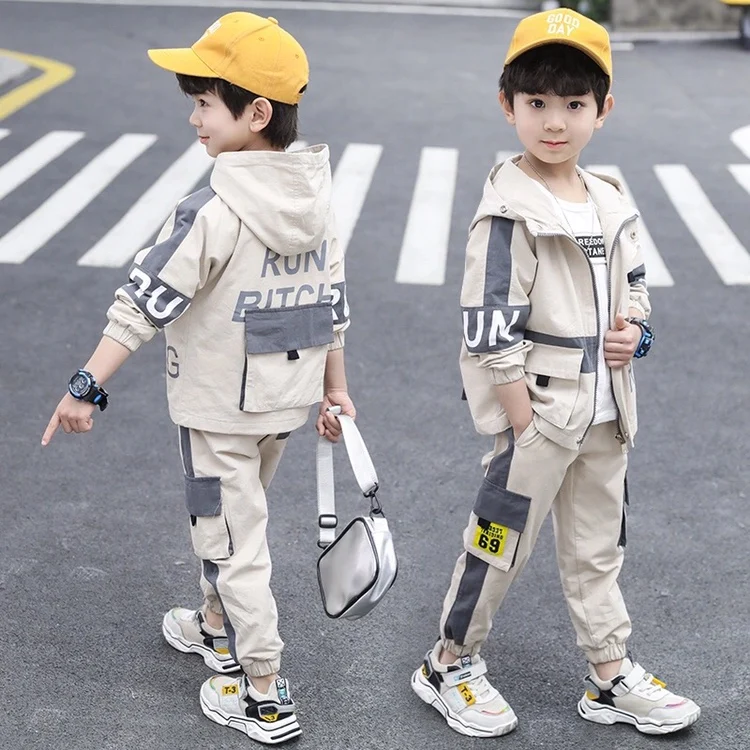 Boys Cotton Sets 4-12 Years Old Teens Contrast Large Pocket Casual Two-piece Zipper Suit Backpack Boutique Kids Clothing Hooded
Boys Cotton Sets 4-12 Years Old Teens Contrast Large Pocket Casual Two-piece Zipper Suit Backpack Boutique Kids Clothing Hooded