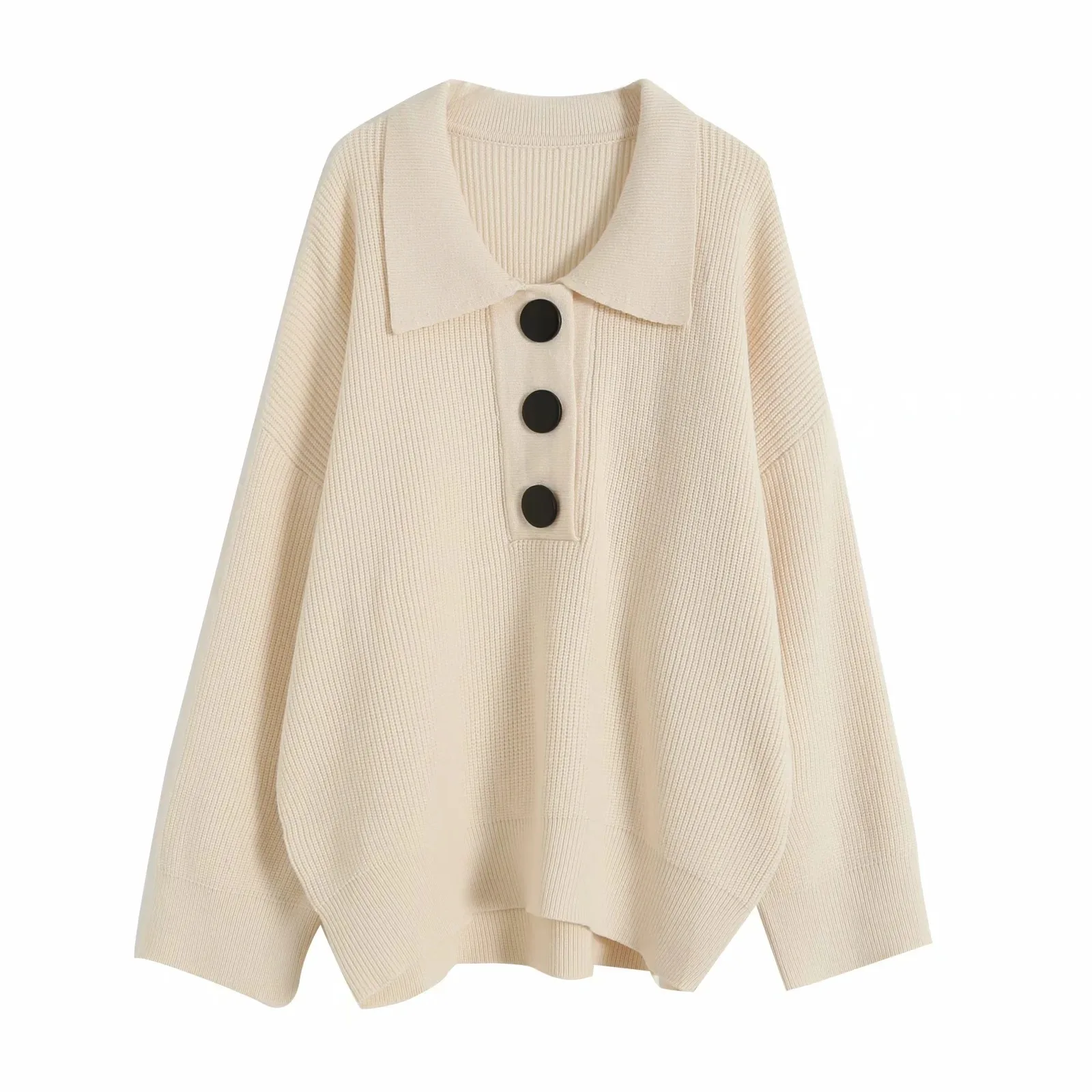 Vintage sweater women oversized sweater knitted korean fashion pullover spring turn down collar long sweater buttons streetwear
Vintage sweater women oversized sweater knitted korean fashion pullover spring turn down collar long sweater buttons streetwear