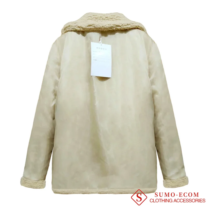 Women's Casual Double-breasted Warm Faux Shearling Coat Jacket Fall Winter Long Sleeve Lapel Fluffy Fur Oversized Hoodie Outwear
Women's Casual Double-breasted Warm Faux Shearling Coat Jacket Fall Winter Long Sleeve Lapel Fluffy Fur Oversized Hoodie Outwear