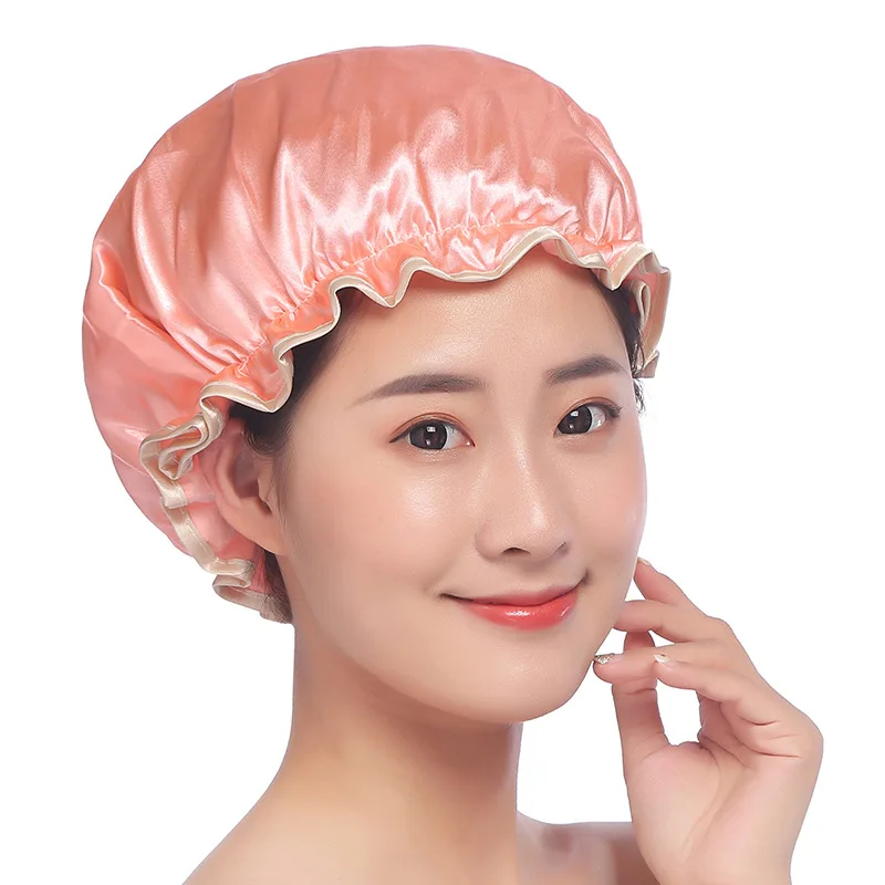 Thick 1Pcs Waterproof Bath Hat Double Layer Shower Hair Cover Women Supplies Shower Cap Bathroom Accessories
Thick 1Pcs Waterproof Bath Hat Double Layer Shower Hair Cover Women Supplies Shower Cap Bathroom Accessories