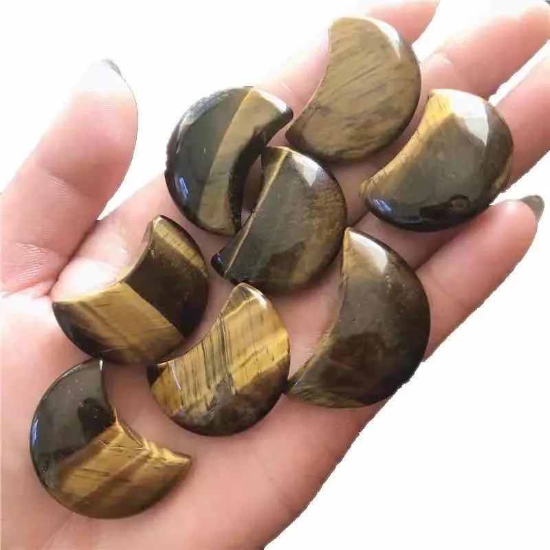 MOKAGY Natural Yellow Crystal Quartz Heart moon Shape Tiger Eye Stone Ornaments 30mm 8pc
MOKAGY Natural Yellow Crystal Quartz Heart moon Shape Tiger Eye Stone Ornaments 30mm 8pc