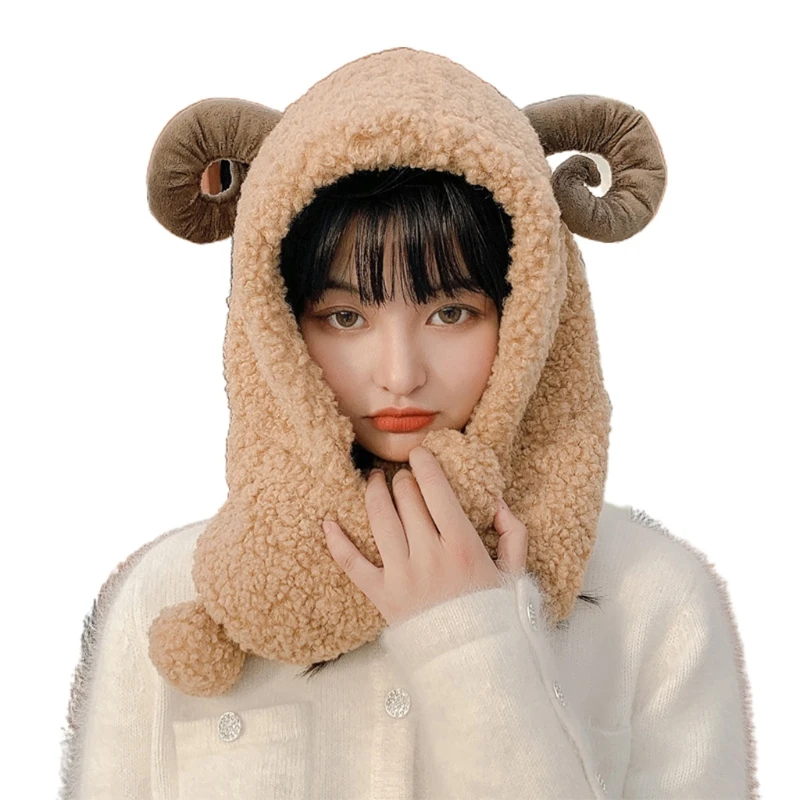 Winter Cute Claw Plush Woolen Scarf Hat Two-piece Set Windproof Women's Winter Hat Ear Protection Plush Warmer
Winter Cute Claw Plush Woolen Scarf Hat Two-piece Set Windproof Women's Winter Hat Ear Protection Plush Warmer