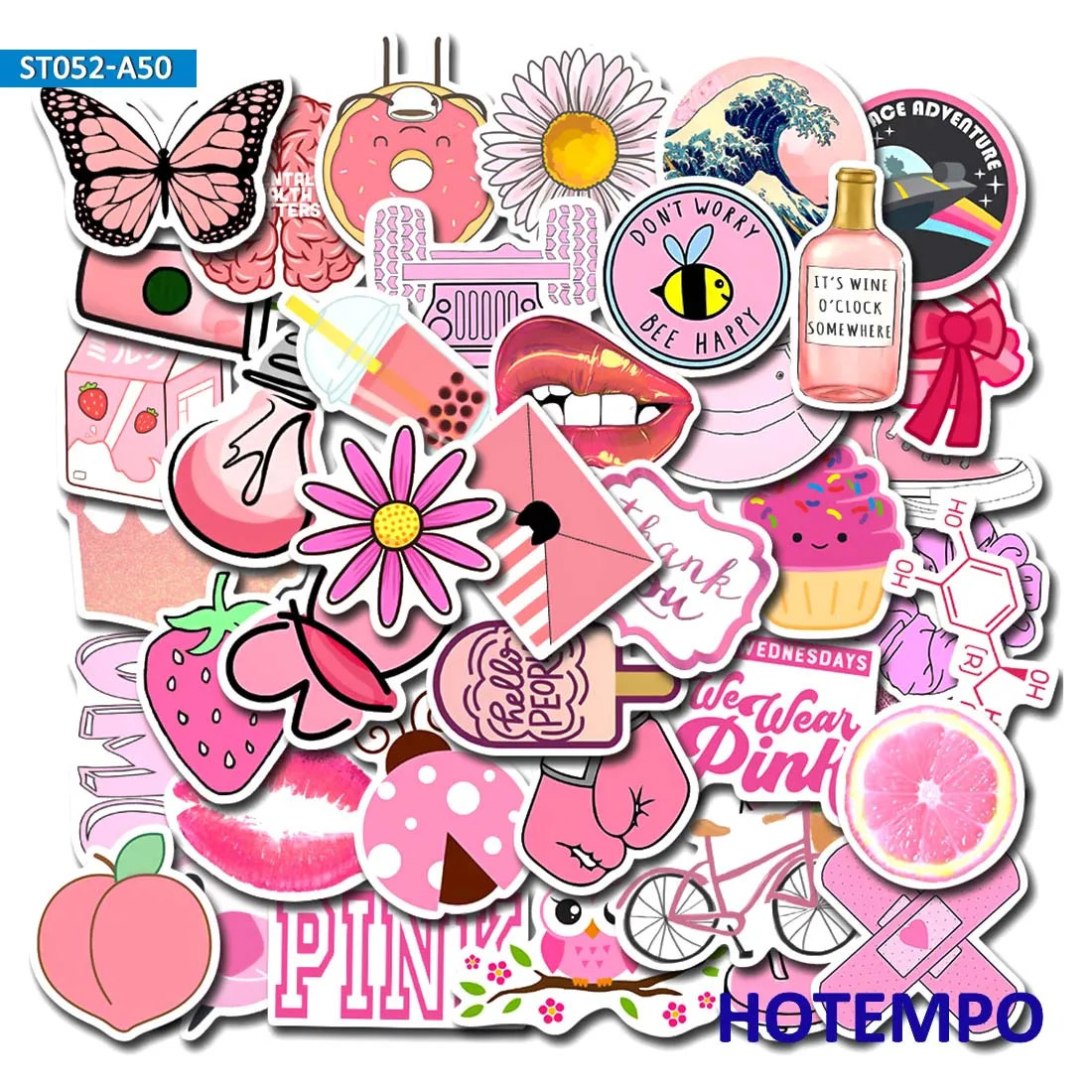 50pcs VSCO Style Cute Pink Pattern Shape Mixed Decals Stickers Pack for Girls Gift Diary Phone Laptop Luggage Skateboard Sticker
50pcs VSCO Style Cute Pink Pattern Shape Mixed Decals Stickers Pack for Girls Gift Diary Phone Laptop Luggage Skateboard Sticker