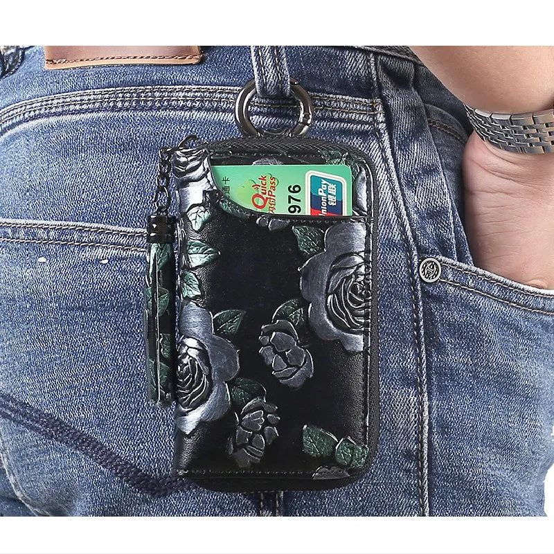 Female Key Wallet Bag Women's Exquisite Multi-Functional Cards Holder Coin Purse Fashion Hand-Painted Key Bag Large Capacity
Female Key Wallet Bag Women's Exquisite Multi-Functional Cards Holder Coin Purse Fashion Hand-Painted Key Bag Large Capacity