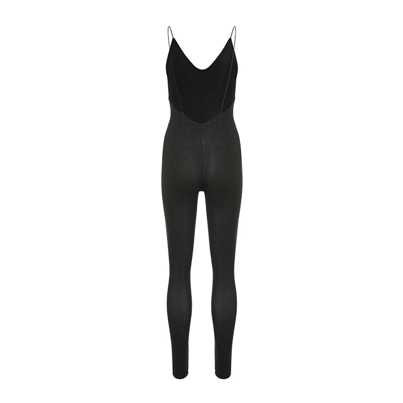 Sexy Party Clubwear Jumpsuits Backless Romper Tight Deep-V bright Silk Women's Tracksuits Set Slim Sets Workout Clothes 2020 
Sexy Party Clubwear Jumpsuits Backless Romper Tight Deep-V bright Silk Women's Tracksuits Set Slim Sets Workout Clothes 2020