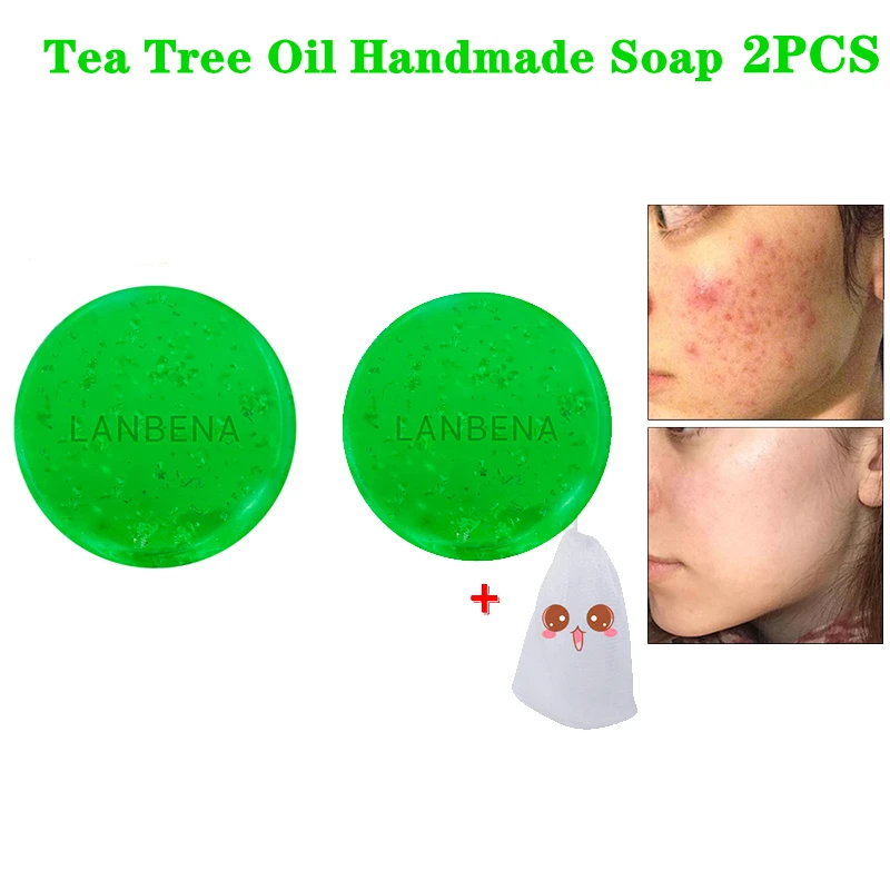 Мыло ручной работы LANBENA, эфирное масло чайного дерева, очищающее средство для лица, увлажняющее и омолаживающее средство против акне
Мыло ручной работы LANBENA, эфирное масло чайного дерева, очищающее средство для лица, увлажняющее и омолаживающее средство против акне